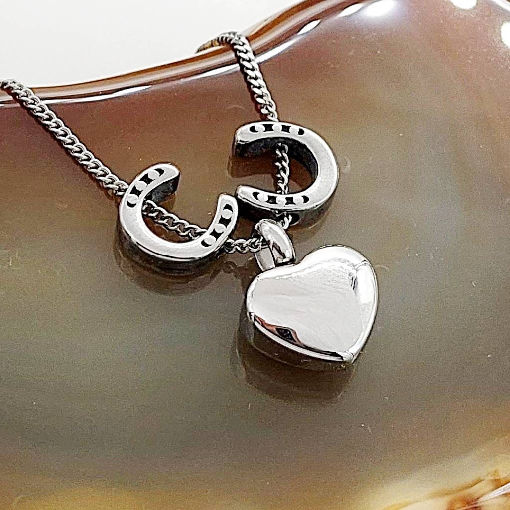 Horseshoe Urn Necklace Urn Jewellery Cremation Jewelry for Ashes