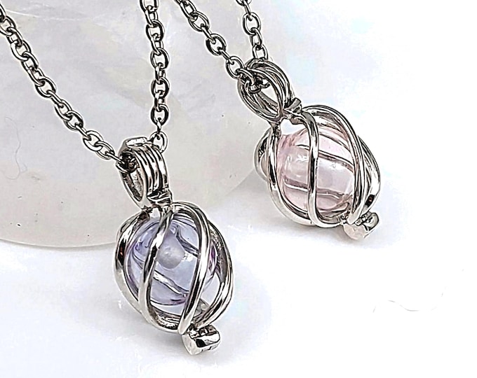 Sterling Silver Teardrop Urn Necklace | Glass Cremation Ashes Locket | Keepsake, Memorial, Remembrance Jewelry