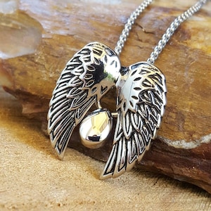 Memorial Angel Wings Urn Necklace for Ashes | Stainless Steel Cremate Jewelry for Ashes | Jewelry for Cremains | Cremate Ash Holder