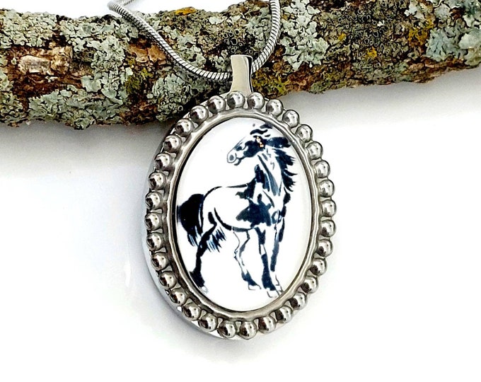 Horse Memorial Amulet for Ashes | Urn Jewelry for Women | Cremation  Jewelry Necklace for Loss of Loved Ones Horse | Horse Keepsake Gifts
