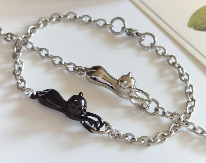 Kitty Cat Urn Bracelet for Ashes | Cat Memorial Ashes Bracelet | Cat Urn Jewelry | Fillable Bracelet | Pet Cremation Jewelry | Cat Loss Gift