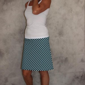 nice skirt, colorful skirt with dots, size S - L