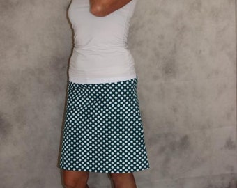 nice skirt, colorful skirt with dots, size S - L