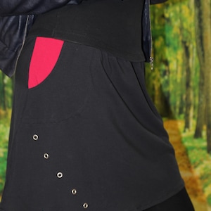 black rock mini punk goth gothic rock rivets checkered
