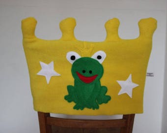 Chair cover crown Name shoulder throw frog school