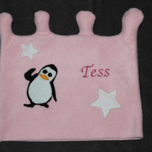 Chair cover crown name chair cover throw penguin school kindergarten day group