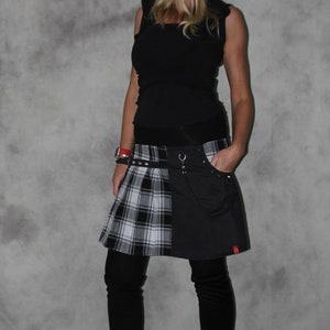 pleated skirt plaid punk goth gothic hippie