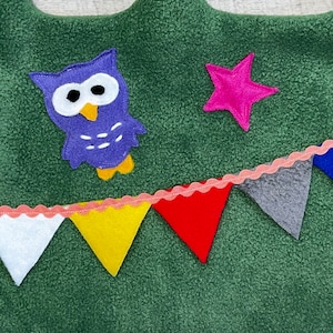 Chair cover crown name chair cover throw owl custom-made, school, daycare etc