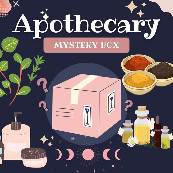 Boîte Mystère Apothicaire | sorcellerie, hoodoo, Wicca, cônes, bâtons, accessoires
