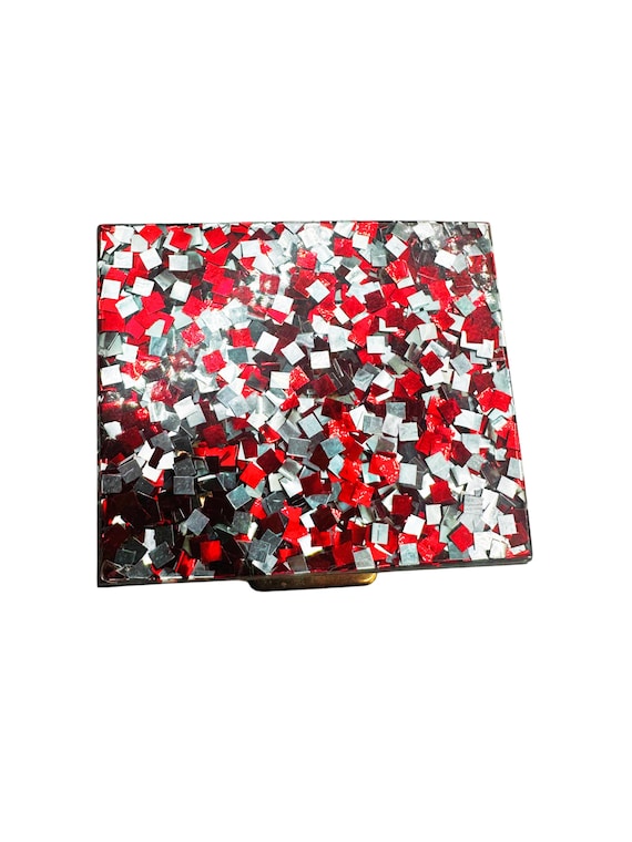 Vintage Confetti Lucite Powder Compact – SJC 5th Avenue