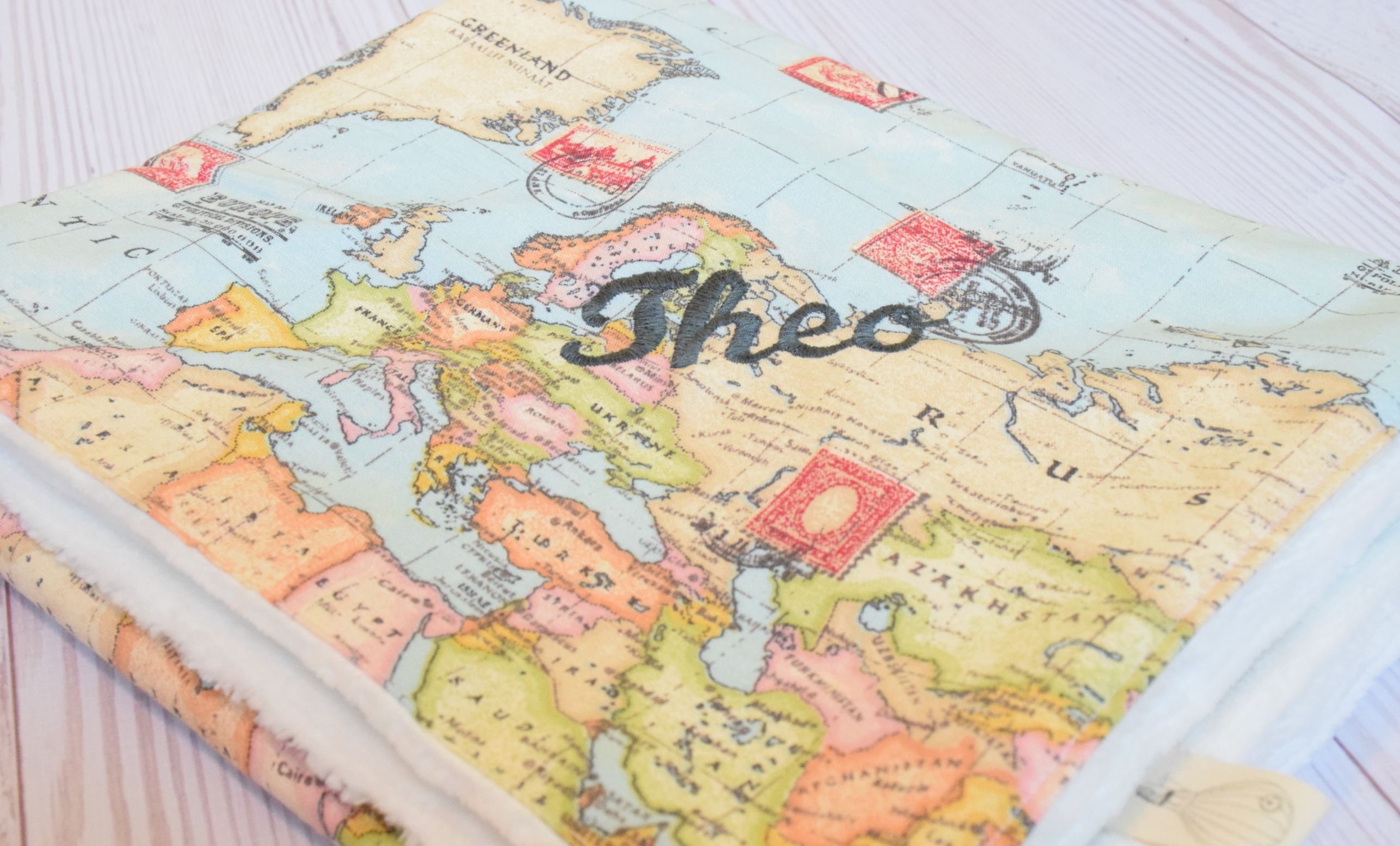 Baby Blanket Personalized Baby Blanket Travel Theme Blanket Etsy