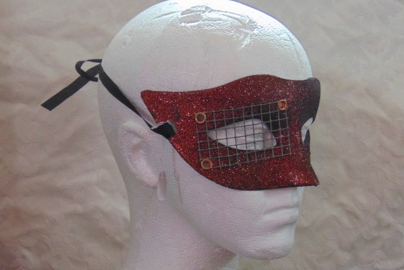 /'Sparkle Bronze Eye Grille/' Design Steampunk Style Masquerade Mask