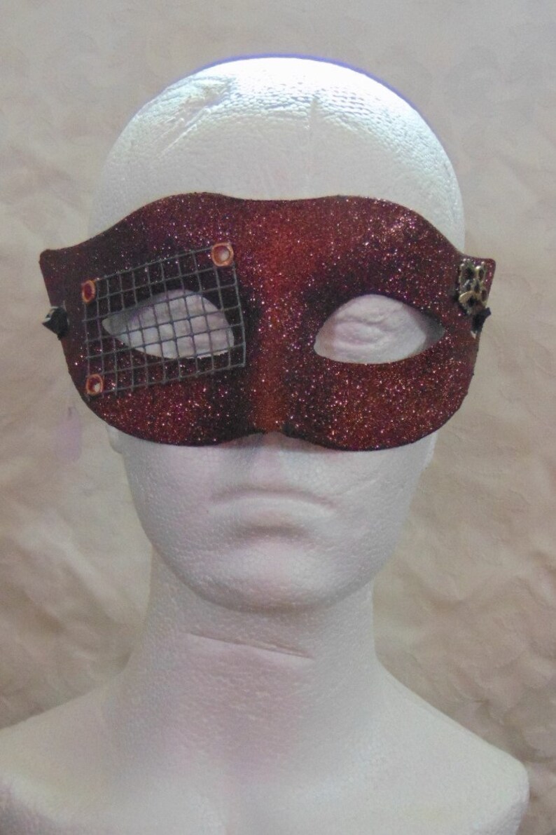 /'Sparkle Bronze Eye Grille/' Design Steampunk Style Masquerade Mask