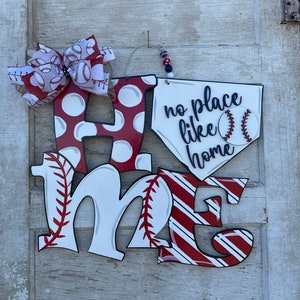 Baseball Home Door Hanger
