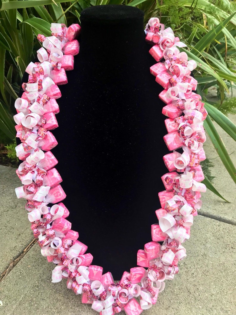 Edible Celebration Lei Pink Starburst Candy It's A Etsy