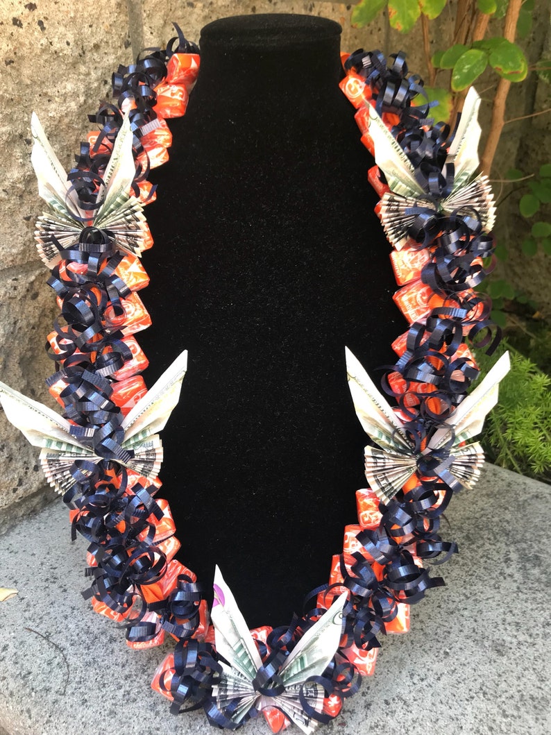 Edible Celebration Lei Starburst Candy Orange with Navy Etsy