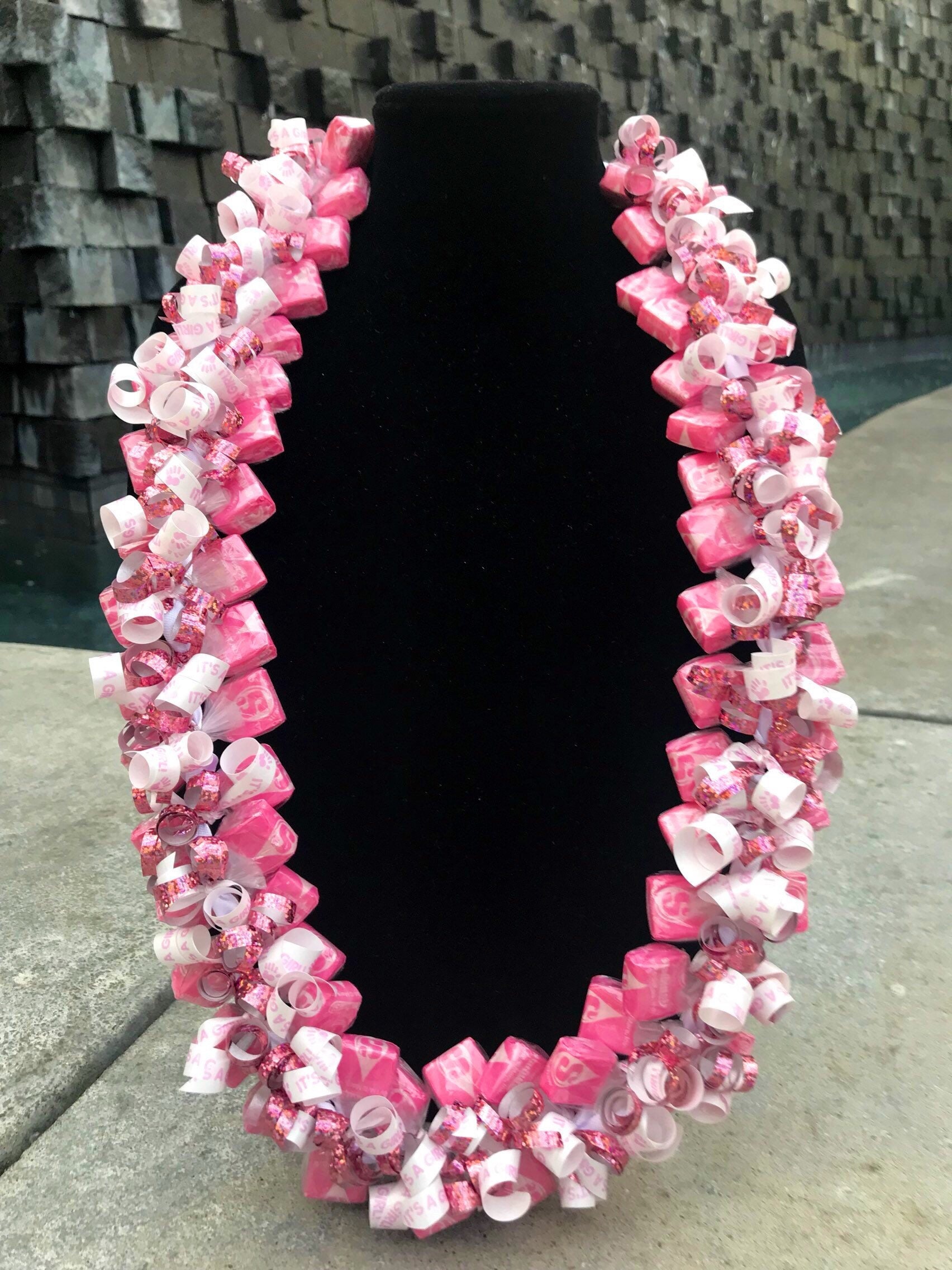 Edible Celebration Lei Pink Starburst Candy It's A Etsy