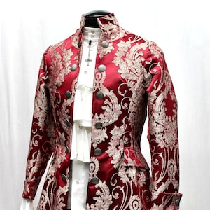 Order Of The Dragon Coat - Burgundy Brocade