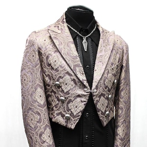MONTE CRISTO TAILCOAT - Lavender Edwardian Brocade