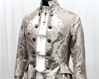 Order Of The Dragon Coat - Silver Brocade