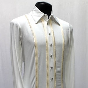 TUX SHIRT - Ivory with Ivory Trim