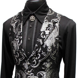 VEST ARISTOCRAT: zilver/zwart tapijt