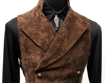 CAVALIER VEST -  Brown Velvet - one piece left! - size 3X