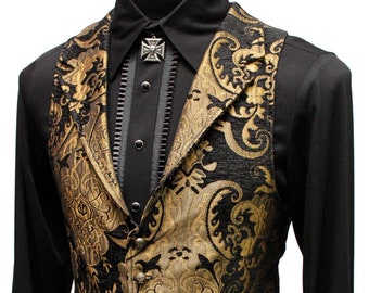 ARISTOCRAT VEST - Gold/Black