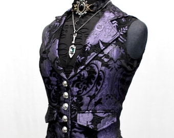 CHALECO MARQUESA - Tapiz morado/negro
