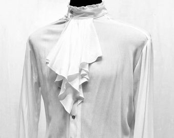 THE COUNT SHIRT - White Rayon