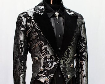 viskeTHE ROW WILLIAM COAT 新品未使用品 VICTORIAN TAILCOAT - Silver/black Tapestry - Etsy