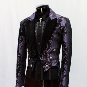 Purple velvet tailcoat deals