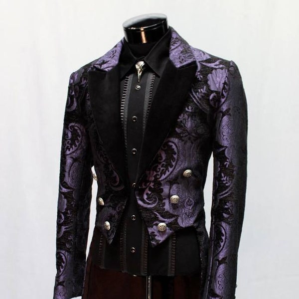 Frac victoriano - Tapiz morado/negro