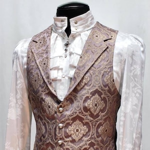 ARISTOCRAT VEST - Lavender Edwardian Brocade