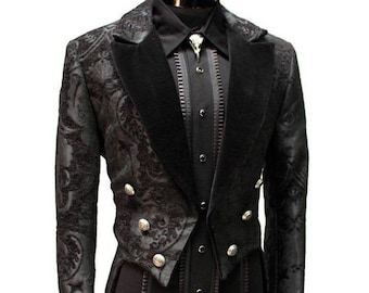 VICTORIAN TAILCOAT - Black Tapestry