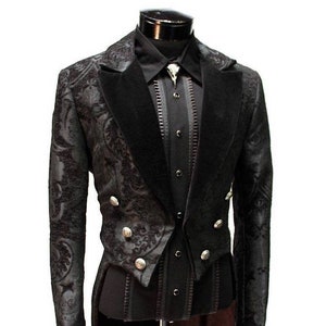 VICTORIAN TAILCOAT - Black Tapestry