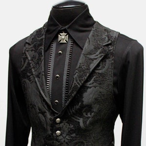 ARISTOCRAT VEST - Black Tapestry