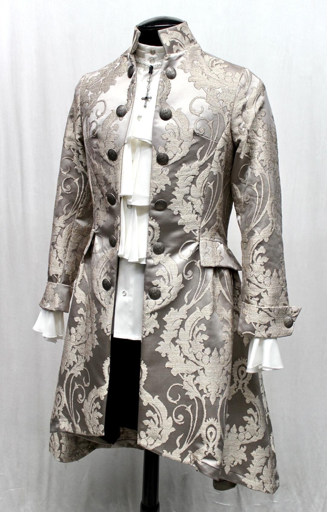 Order Of The Dragon Coat - Silver Brocade