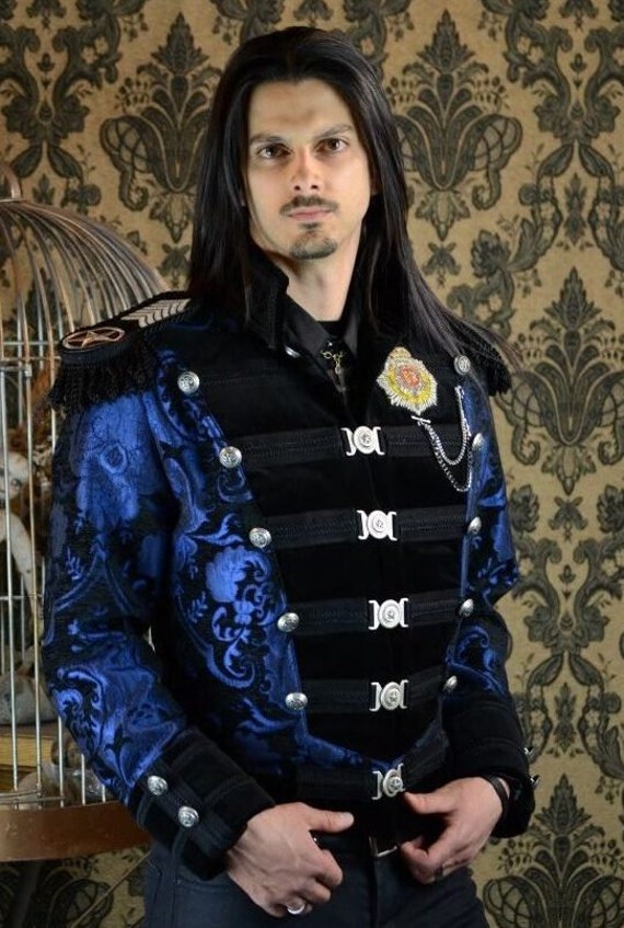 DOMINION JACKET - Blue/Black Tapestry size Small - only size left!