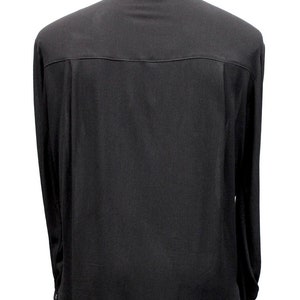 THE COUNT SHIRT Black Rayon - Etsy