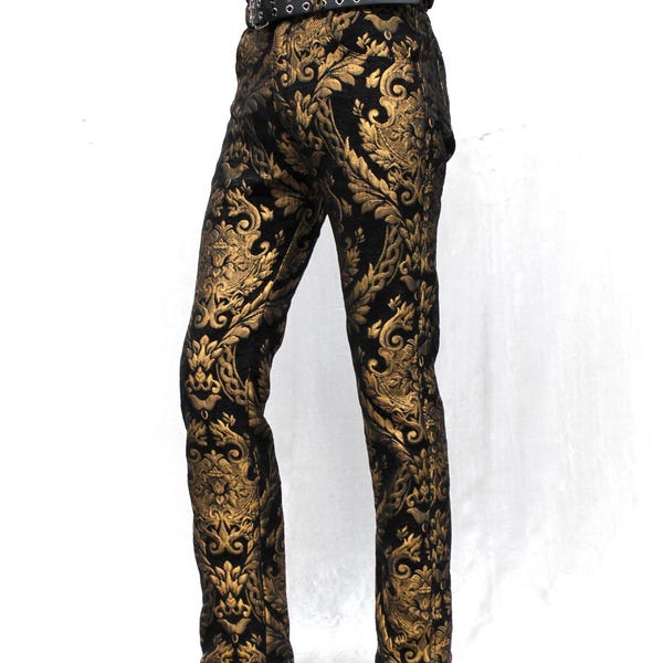 TAPETENHOSE - Gold/Schwarz