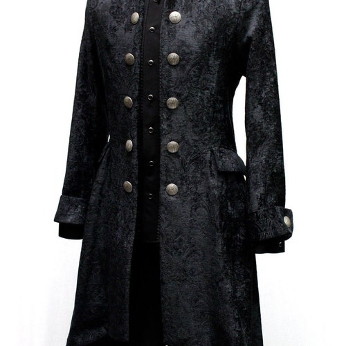 ORDER of the DRAGON Coat Black Velvet Brocade Size XL - Etsy