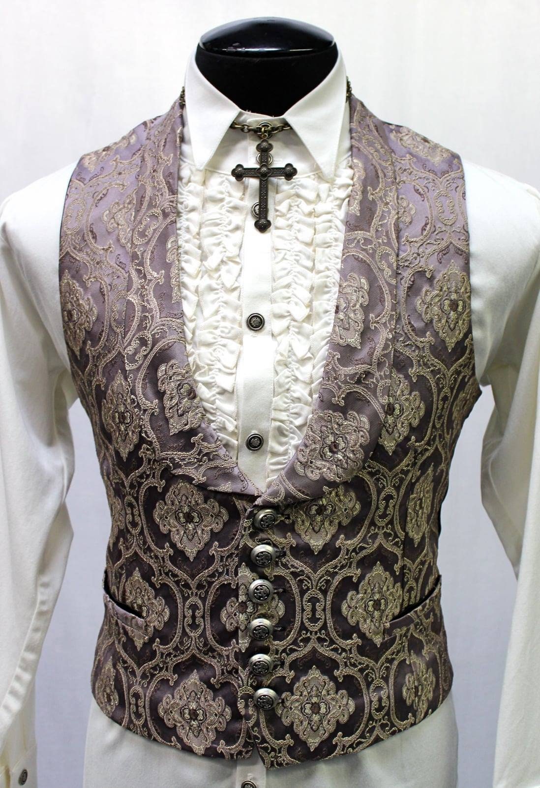 Shopping \u003egreen brocade vest big sale 