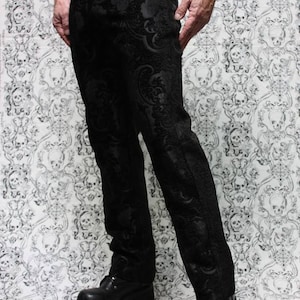 TAPESTRY PANTS Black Tapestry - Etsy