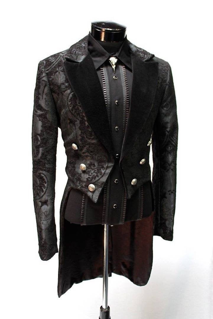 VICTORIAN TAILCOAT Black Tapestry - Etsy