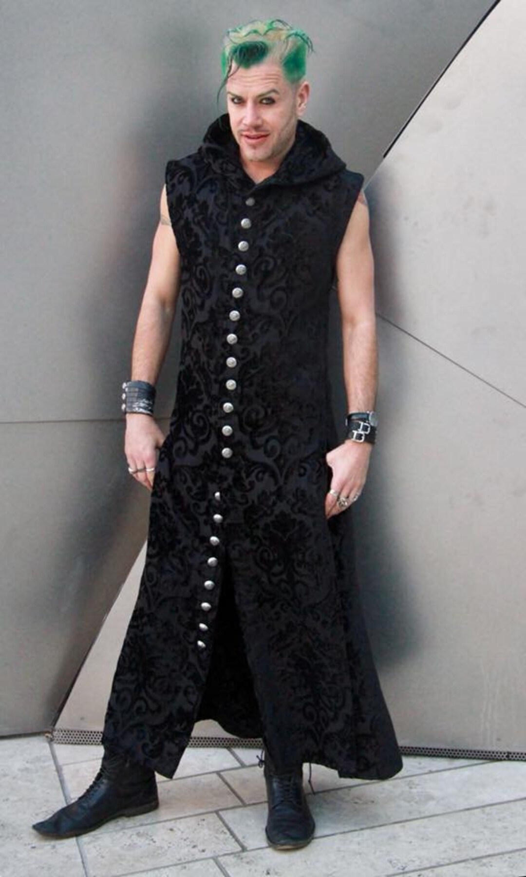 WRAITH ROBE - Black Embossed Velvet - 1 Piece Left Size XL. - Etsy