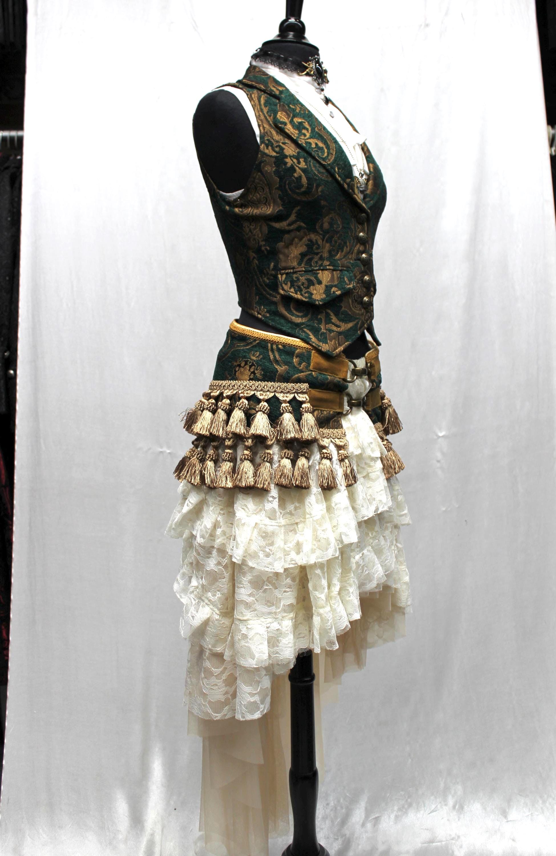 [Margesherwood ] / ☆ TASSEL SKIRT / green Margesherwood ] / ☆ TASSEL SKIRT / green (MARGE SHERWOOD