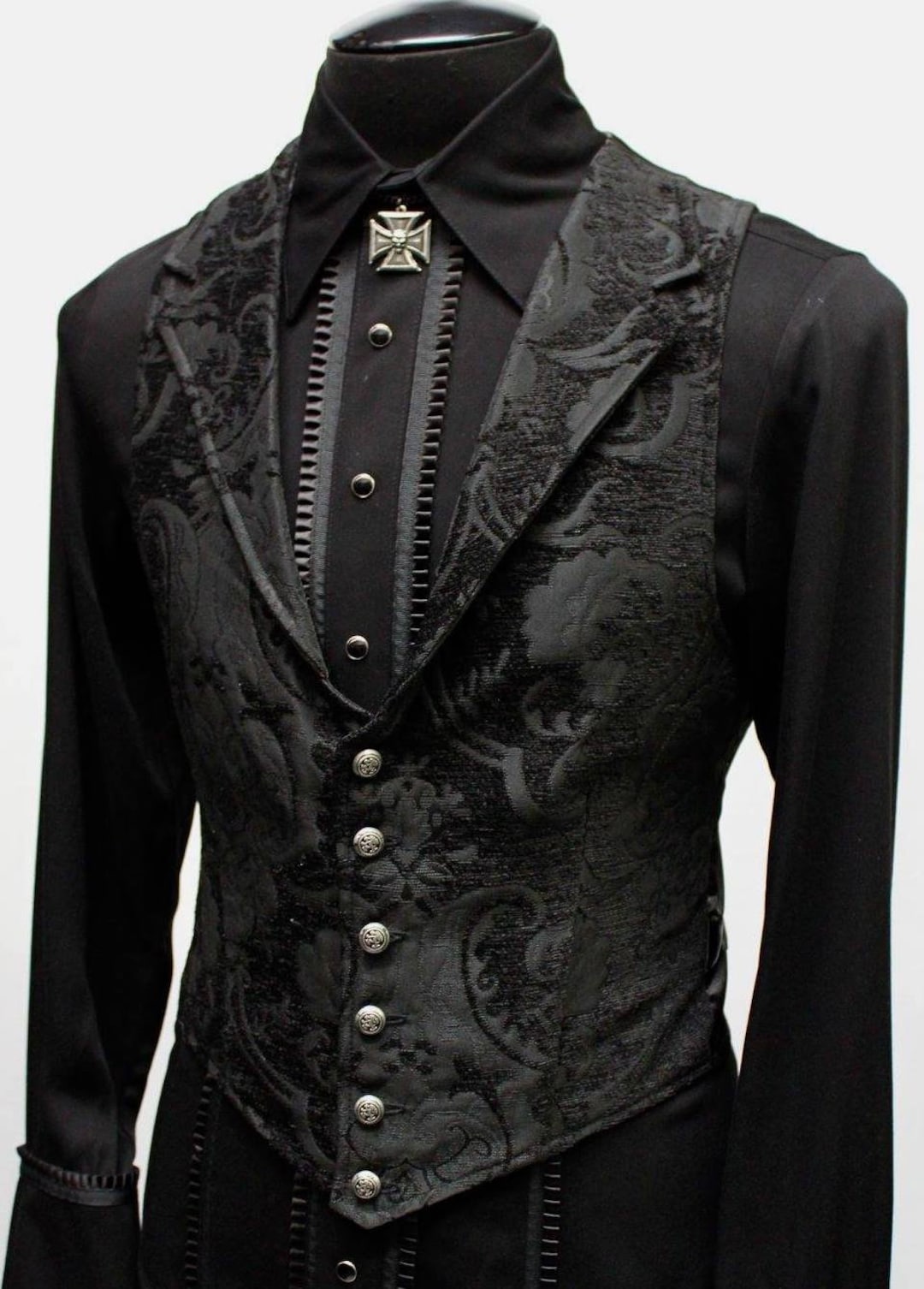 ARISTOCRAT VEST Black Tapestry - Etsy