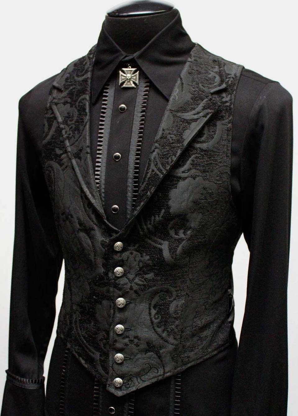 ARISTOCRAT VEST Black Tapestry - Etsy 