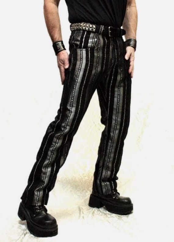 VICTORIAN CARNY PANTS Silver/black Stripe -  Canada